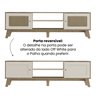 Rack para TV até 75 Polegadas 2 Portas com Pés Retro Charlotte - 5
