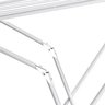Varal de Roupa de Chão sem Abas 82cm Varalzinho de Piso Dobrável Branco Standard Utimil - 4