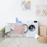 Varal de Roupa de Chão sem Abas 82cm Varalzinho de Piso Dobrável Branco Standard Utimil - 2