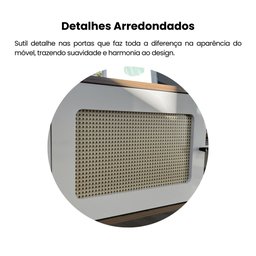 Rack para TV até 75 Polegadas 2 Portas com Pés Retro Charlotte - 10