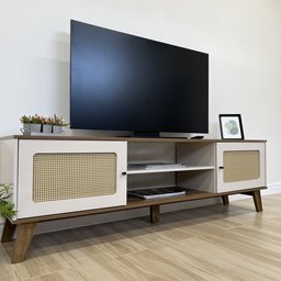 Rack para TV até 75 Polegadas 2 Portas com Pés Retro Charlotte - 16