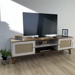 Rack para TV até 75 Polegadas 2 Portas com Pés Retro Charlotte - 15