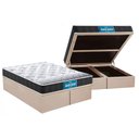 Ver imagem 1 de Cama Box Baú Queen: Colchão Ortopédico Probel D28 / EP Guarda Costas PróMiddle Double Face + Base CR