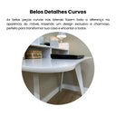 Ver imagem 6 de Escrivaninha Mesa Escritório com Nichos Sofia Artely 120cm Branco