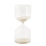 Ampulheta Decorativa em Vidro Areia Branca 19cm 30 Minutos 18734 Mart - 1