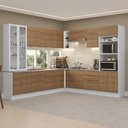 Ver imagem 6 de Armário de Cozinha Completa 549cm Branco/rustic Stella Madesa 01 Branco/rustic