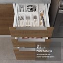 Ver imagem 3 de Armário de Cozinha Completa 549cm Branco/rustic Stella Madesa 01 Branco/rustic