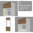 Ver imagem 4 de Armário de Cozinha Completa 549cm Branco/rustic Stella Madesa 01 Branco/rustic