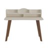 Escrivaninha Mesa Escritório com 5 Nichos 120 cm Penteadeira Feminina Sofia Off White/Cedro 100% em MDF - 4