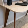 Escrivaninha Mesa Escritório com 5 Nichos 120 cm Penteadeira Feminina Sofia Off White/Cedro 100% em MDF - 18