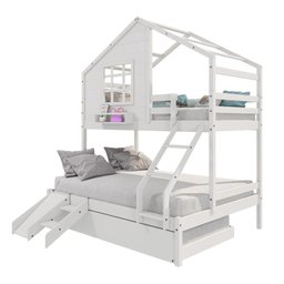 Treliche Casinha Janela Casal Escada/escorregador Branco - 3