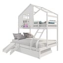 Ver imagem 3 de Treliche Casinha Janela Casal Escada/escorregador Branco