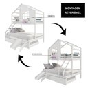 Ver imagem 2 de Treliche Casinha Janela Casal Escada/escorregador Branco