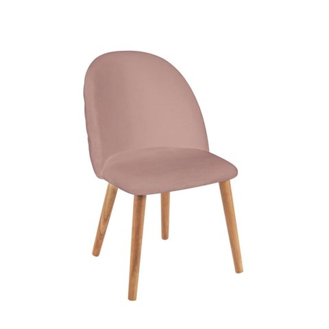 Cadeira para Sala de Jantar Escritório Estofada Madeira Maciça Ergonômica Ediane Yescasa Rosa