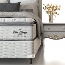 Conjunto Box Mola Ensacada Probel Guarda Costas Bari Queen 158x58cm - 7