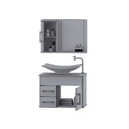 Gabinete para Banheiro com Cuba e Espelheira Turin  - 3