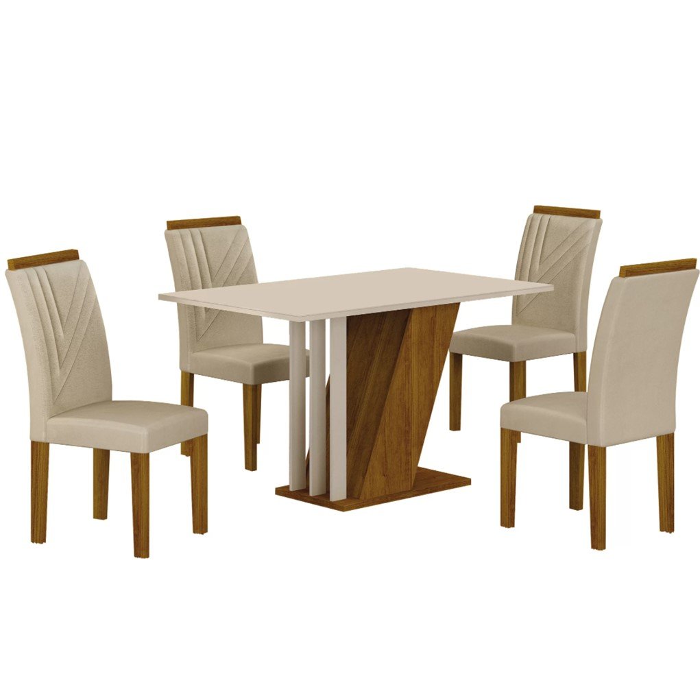 Conjunto Sala de Jantar com 4 Cadeiras Miami - 4