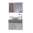 Ver imagem 2 de Gabinete para Banheiro com Cuba e Espelheira Turin 