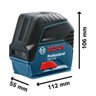Nível Laser Bosch Gcl2-15 Linhas Vermelhas 15m Versão Básica - 4