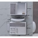 Ver imagem 4 de Gabinete para Banheiro com Cuba e Espelheira Turin 