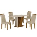 Ver imagem 4 de Conjunto Sala de Jantar com 4 Cadeiras Miami