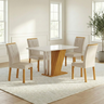 Conjunto Sala de Jantar com 4 Cadeiras Miami - 1