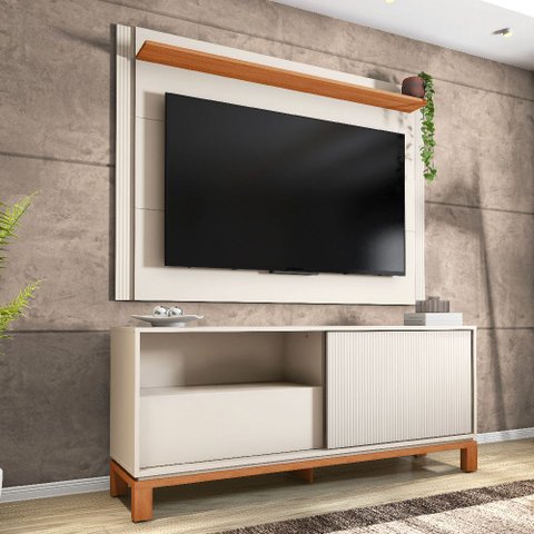 Conjunto Rack com Painel Mondrian 1.5 Caemmun para Tvs de até 55 Polegadas