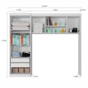 Ver imagem 4 de Quarto Modulado Infantil 4 Portas 2 Gavetas Star Poliman Móveis