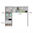 Ver imagem 6 de Quarto Modulado Infantil 4 Portas 2 Gavetas Star Poliman Móveis