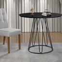 Ver imagem 2 de Mesa de Jantar Rubi 1,20 M Base Preta:preto
