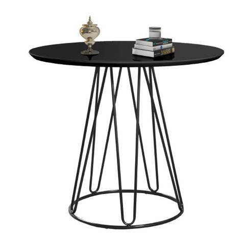 Mesa de Jantar Rubi 1,20 M Base Preta:preto