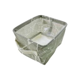 Kit 4 Cesto Organizador Em Tecido Multiuso Infantil Cesta Organizadora Brinquedo Decorativa Cinza - 9