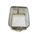 Ver imagem 7 de Kit 4 Cesto Organizador Em Tecido Multiuso Infantil Cesta Organizadora Brinquedo Decorativa Cinza