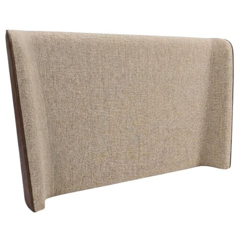Cabeceira Casal 140 cm Greta com Frame Linho Tca 202 Corino Tcs 721 Peer