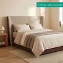Ver imagem 7 de Cabeceira Casal 140 cm Greta com Frame Linho Tca 202 Corino Tcs 721 Peer