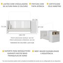 Ver imagem 4 de Berço Cômoda para Colchão 60 x 130 cm Multimóveis Meu Bebê FG2870 Branco