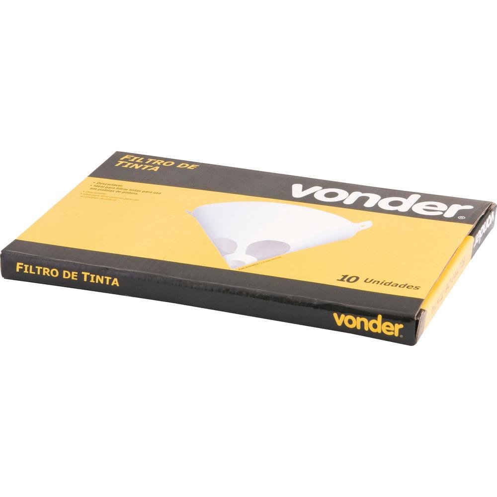 Filtro coador de tinta descartável com 10 peças - Vonder - 2