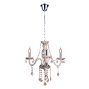 Ver imagem 1 de Lustre Pendente Candelabro para Sala France Nice 3 Lâmpadas E14 Bivolt:Champagne/110V/220V