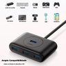 Hub Adaptador Ugreen Usb 3.0 Tipo a Macho 4 em 1 0,5m Preto - 2