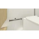 Ver imagem 2 de Porta Papel Higiênico de Parede Duplo para Banheiro 27cm em Aço Inox Polido Brilhante Linha Larissa
