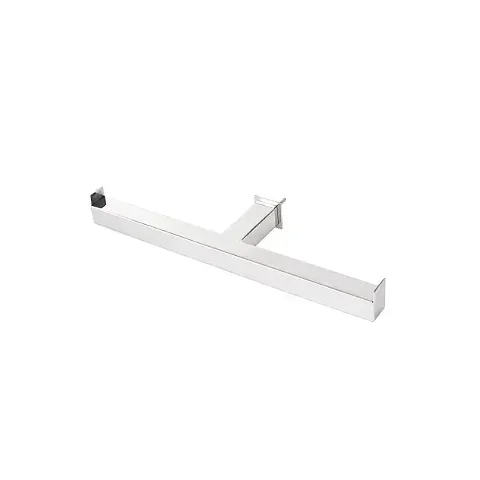 Porta Papel Higiênico de Parede Duplo para Banheiro 27cm em Aço Inox Polido Brilhante Linha Larissa