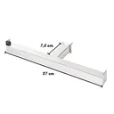 Ver imagem 3 de Porta Papel Higiênico de Parede Duplo para Banheiro 27cm em Aço Inox Polido Brilhante Linha Larissa