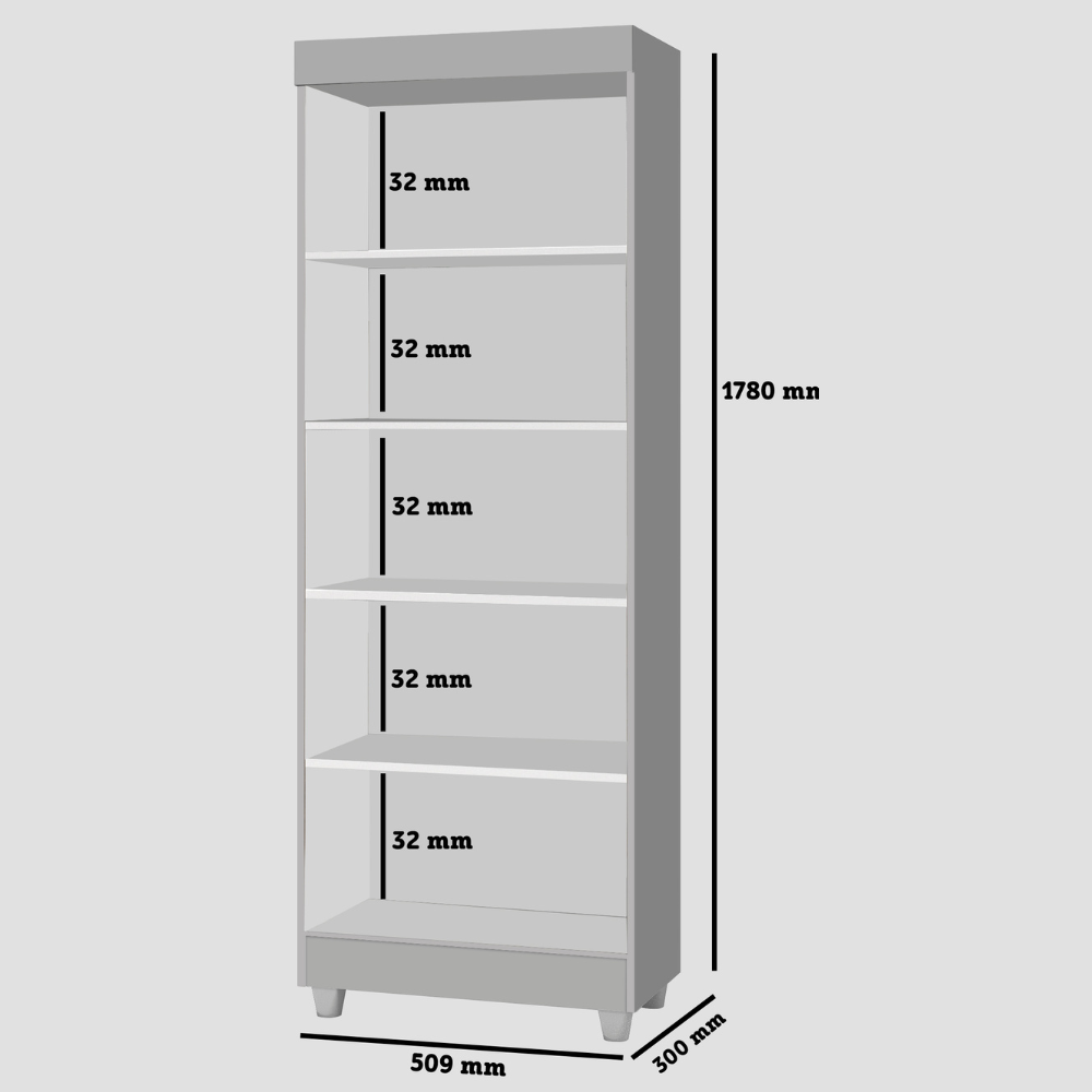 Multiuso Lumina Organizador Sapateira Cinza - 3