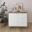 Ver imagem 2 de Balcão Retrô para Escritório1 Porta 3 Gavetas Lugano