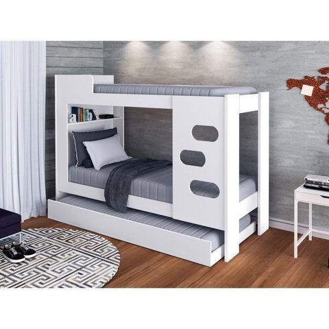 Beliche Floripa com Cama Auxiliar Branco