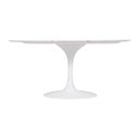 Ver imagem 3 de Mesa Saarinen Oval Carrara 198x122cm - Base Branca