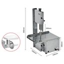 Ver imagem 2 de Serra Fita de Mesa Fixa Malta Inox 181cm com Moedor de Carne Boca 8 Bivolt