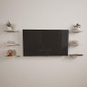 Prateleira Decorativa Para Rack Com 6 Peças - Madeira Maciça - 2