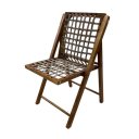 Ver imagem 5 de Conjunto Mesa Redonda com 4 Cadeiras em Madeira e Corda Náutica Castanho/branco