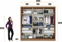 Ver imagem 3 de Guarda Roupa Casal com Espelho 3 Portas 4 Gavetas - Arezzo Plus-Cumaru/Fendi - Móveis Novo Horizonte